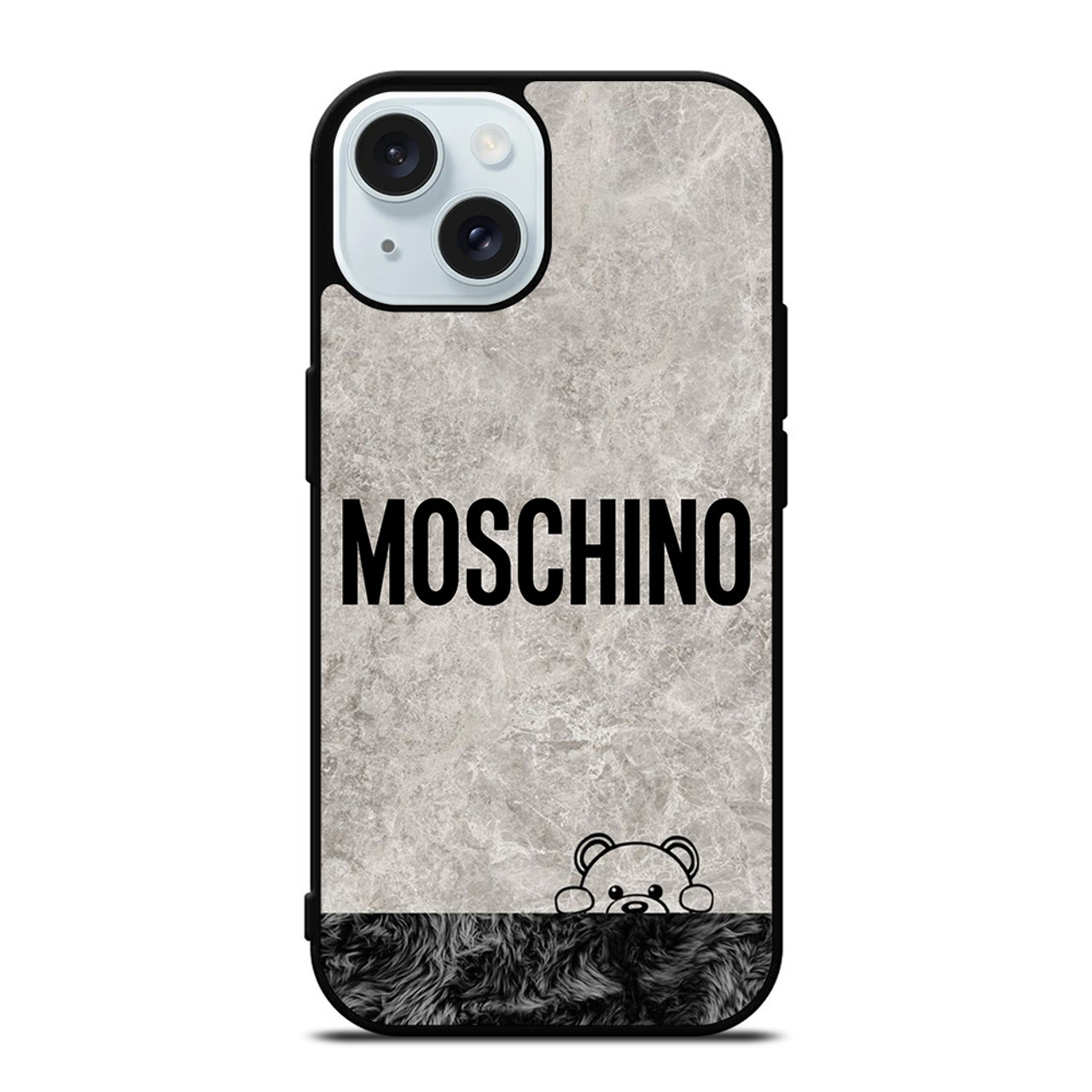 MOSCHINO BEAR HIDING iPhone 15 Case Cover